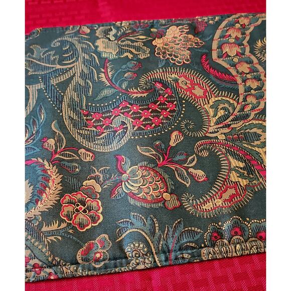 Vintage Placemat Jacquard Floral Baroque Ralph Lauren Christmas - Picture 3 of 5